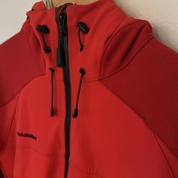 Mammut sz XL red men’s thermal zip jacket great pre owned condition, hooded - Picture 6 of 16